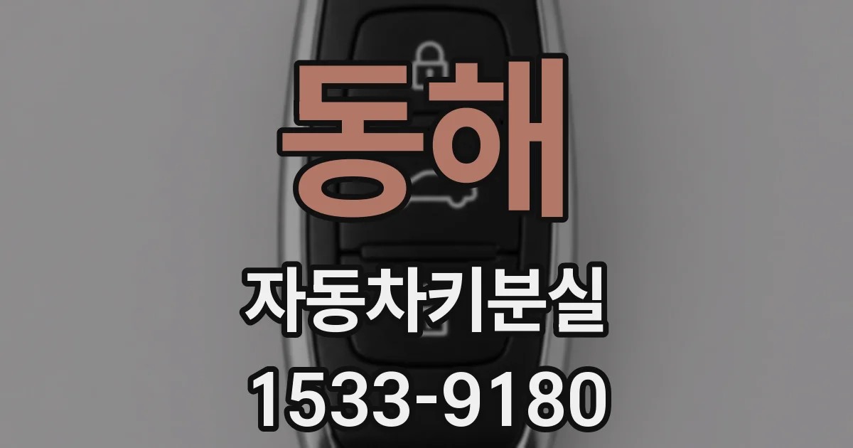 동해 자동차키분실