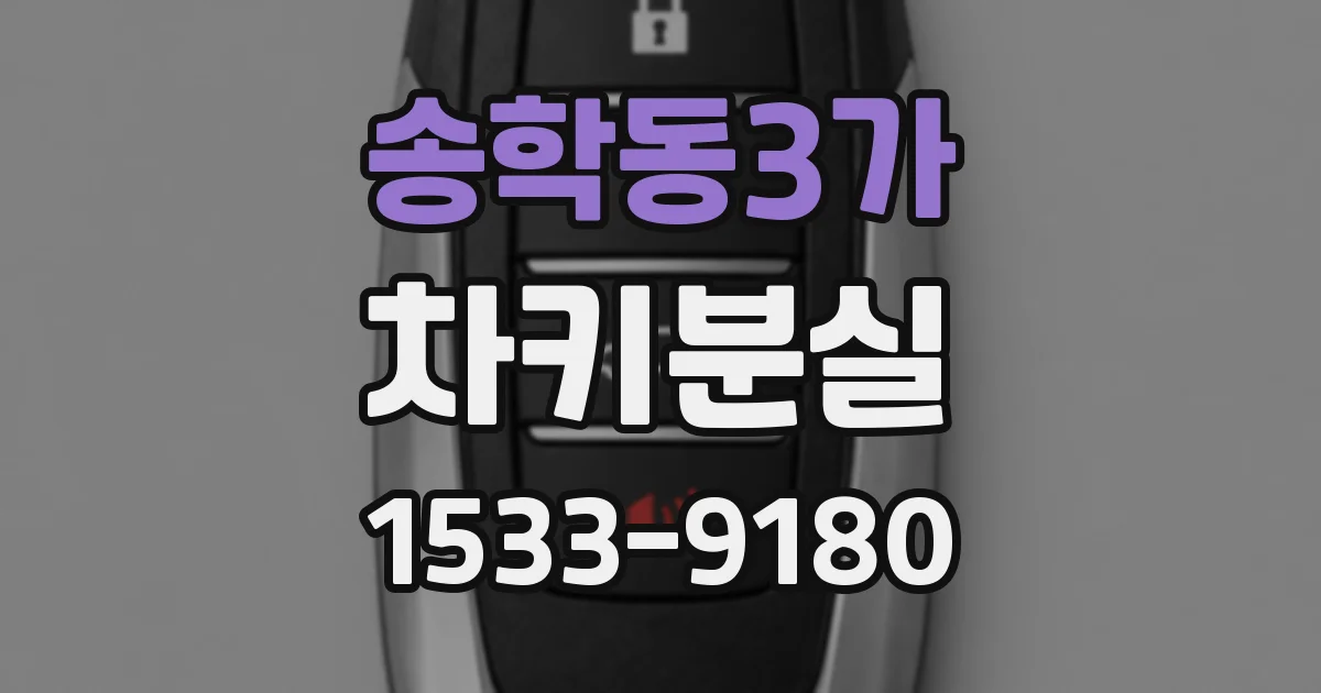 송학동3가 차키분실