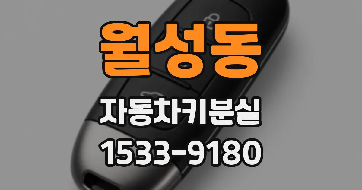 월성동 자동차키분실