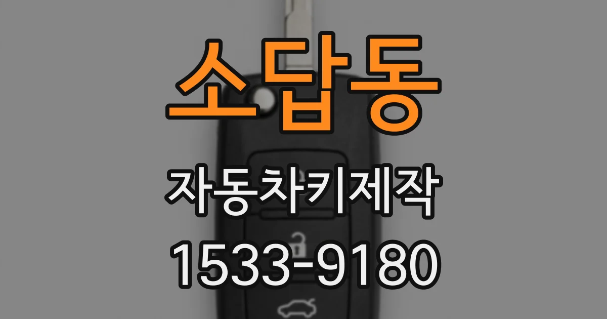 소답동 자동차키제작
