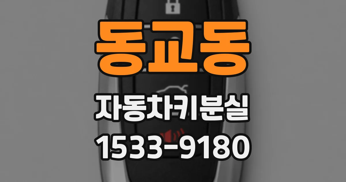 동교동 자동차키분실