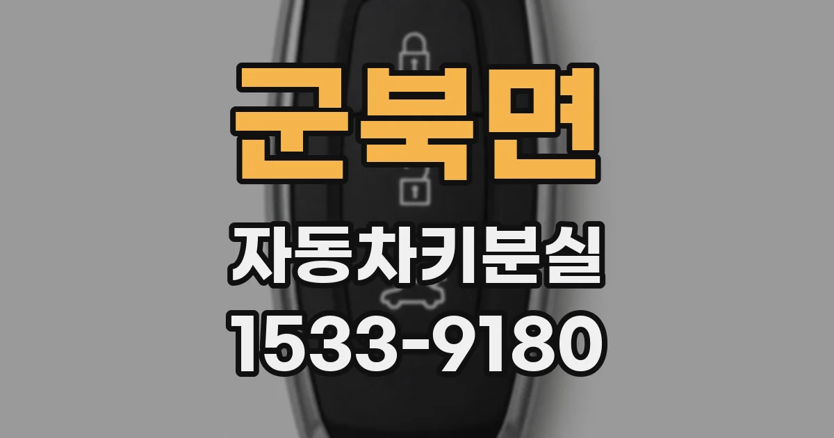 군북면 자동차키분실