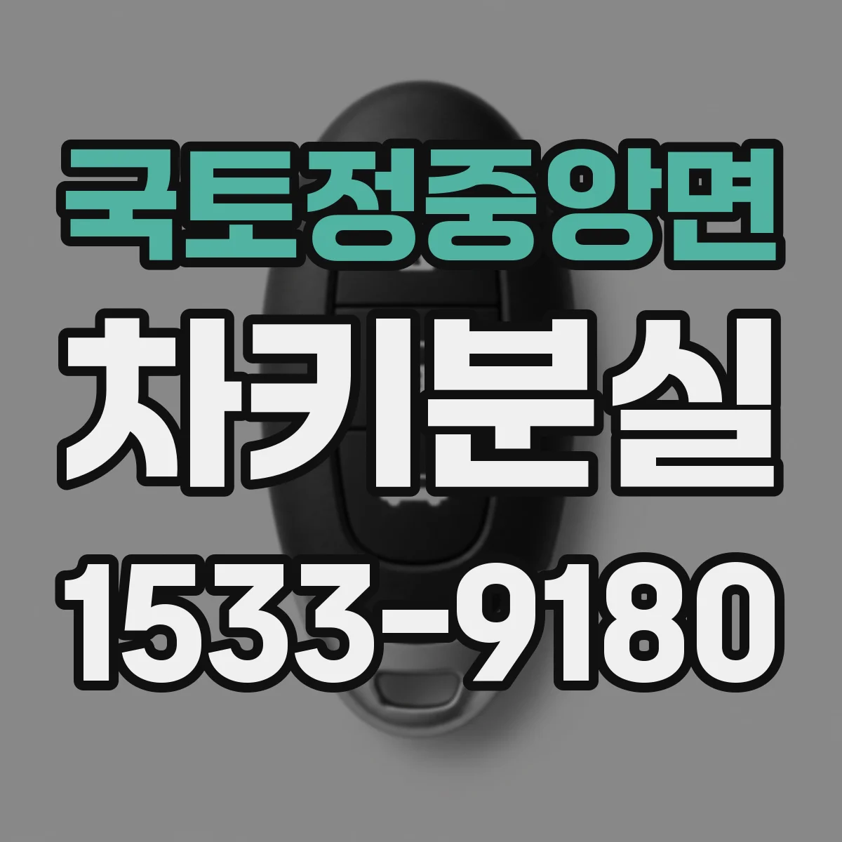 국토정중앙면 차키분실