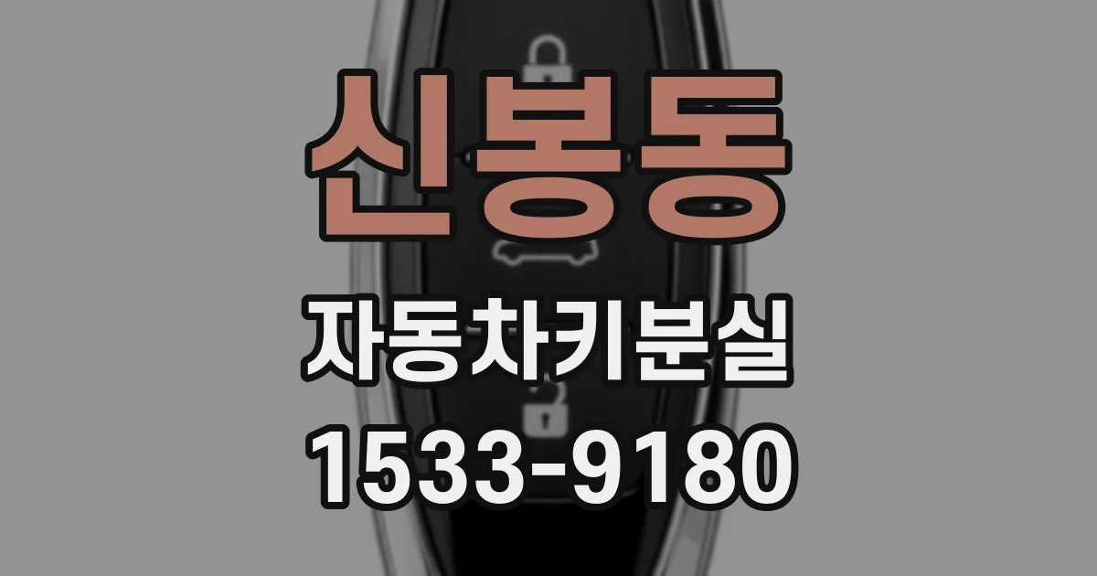 신봉동 자동차키분실