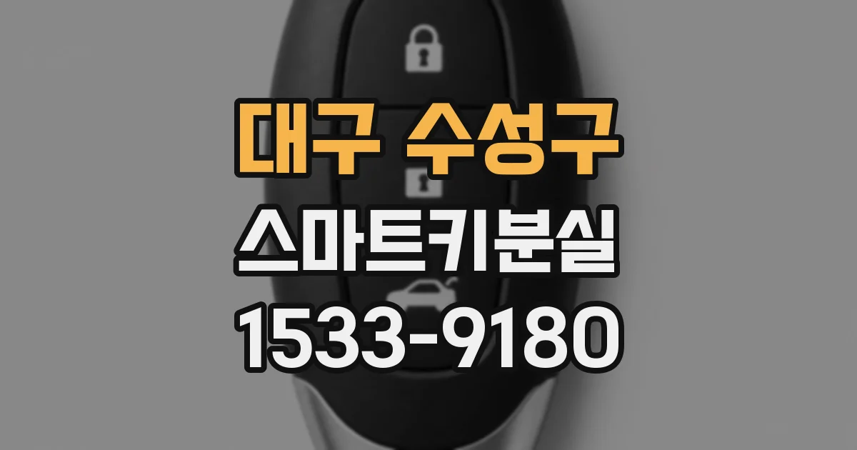 대구 수성구 스마트키분실