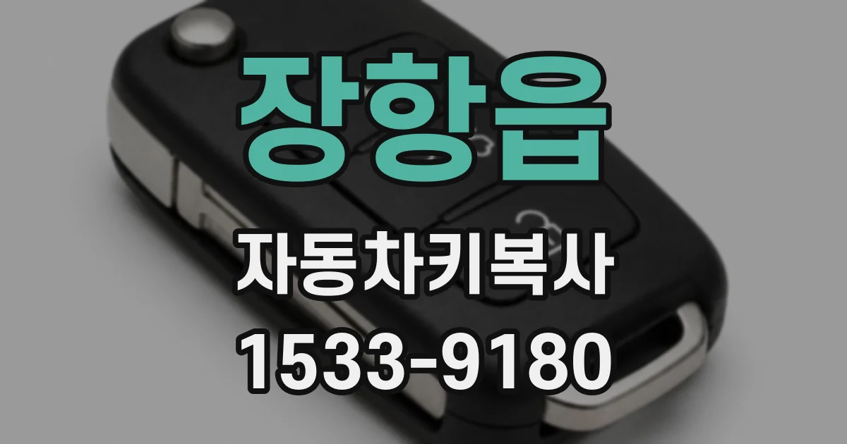 장항읍 자동차키복사