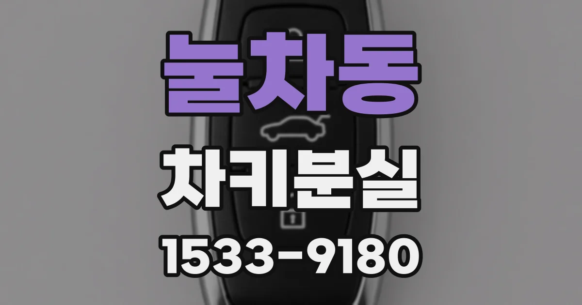 눌차동 차키분실