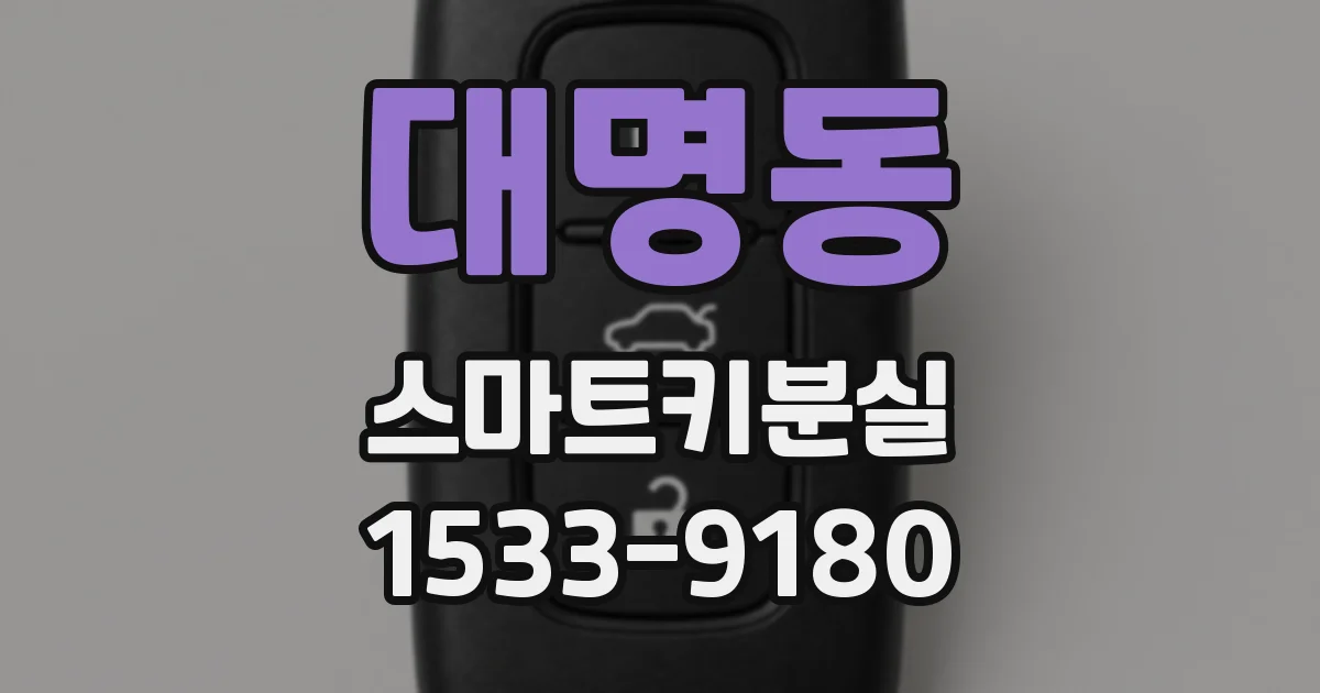 대명동 스마트키분실