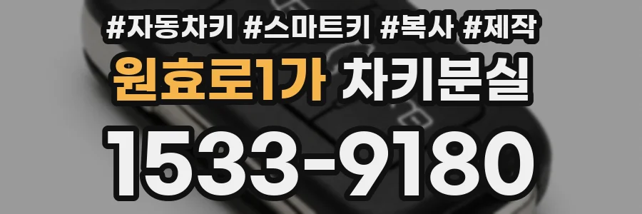 원효로1가 차키분실