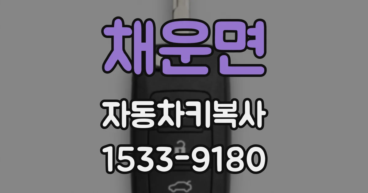 채운면 자동차키복사