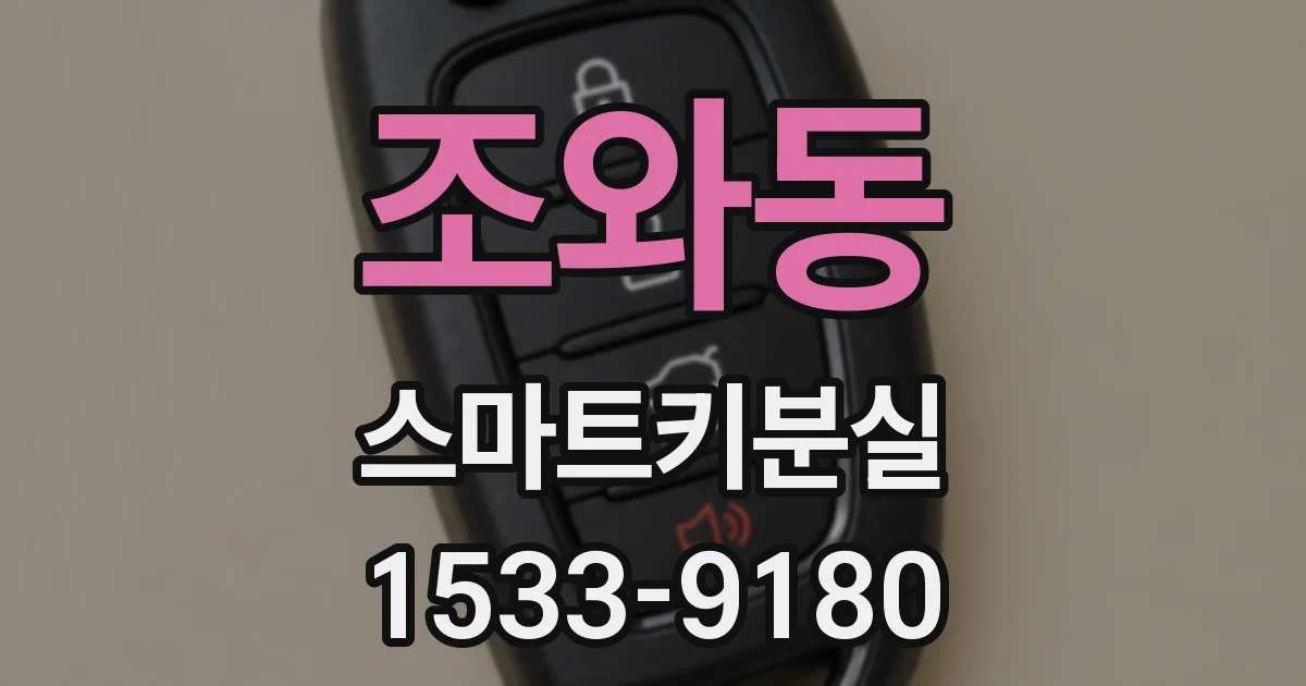 조와동 스마트키분실