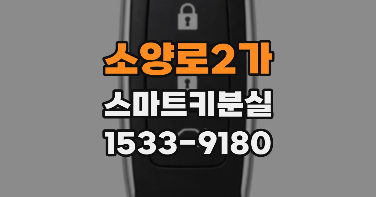 소양로2가 스마트키분실