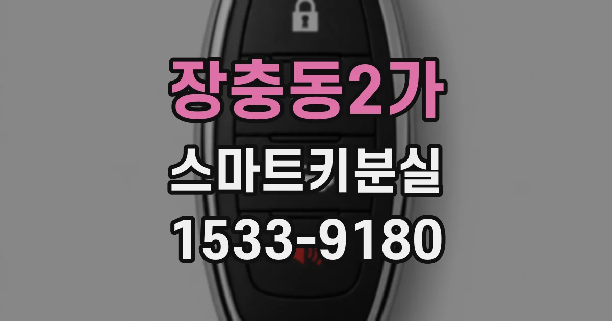 장충동2가 스마트키분실