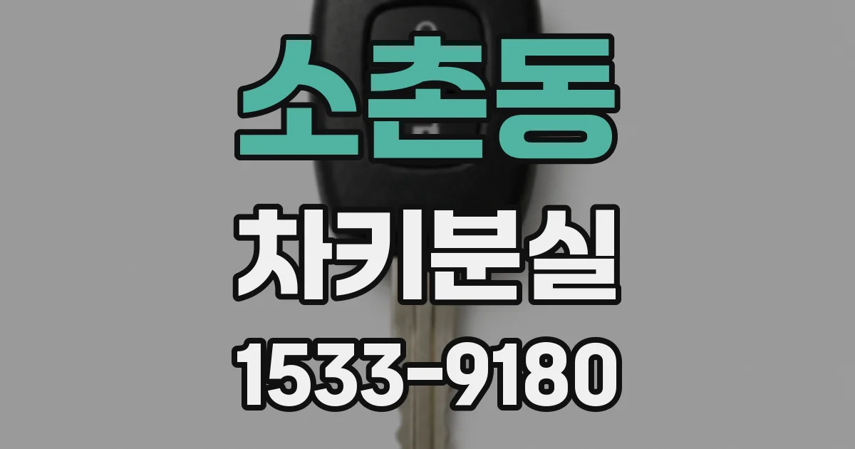 소촌동 차키분실