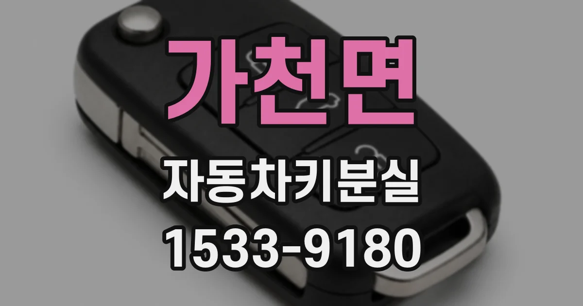 가천면 자동차키분실