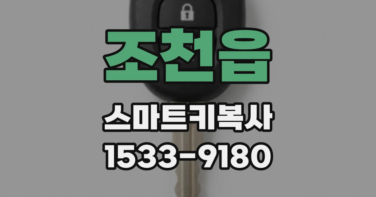 조천읍 스마트키복사