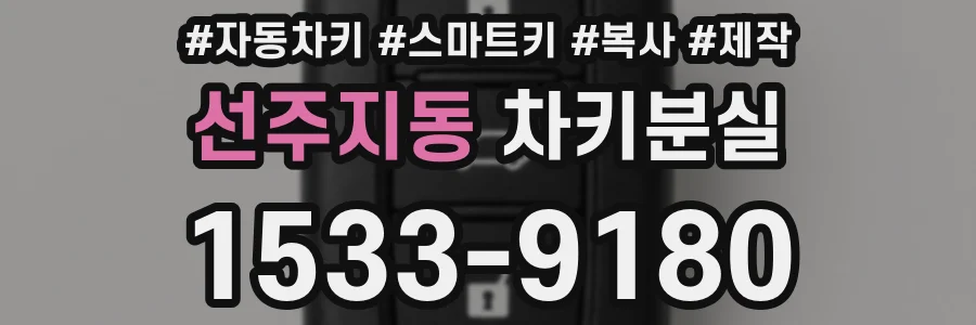 선주지동 차키분실