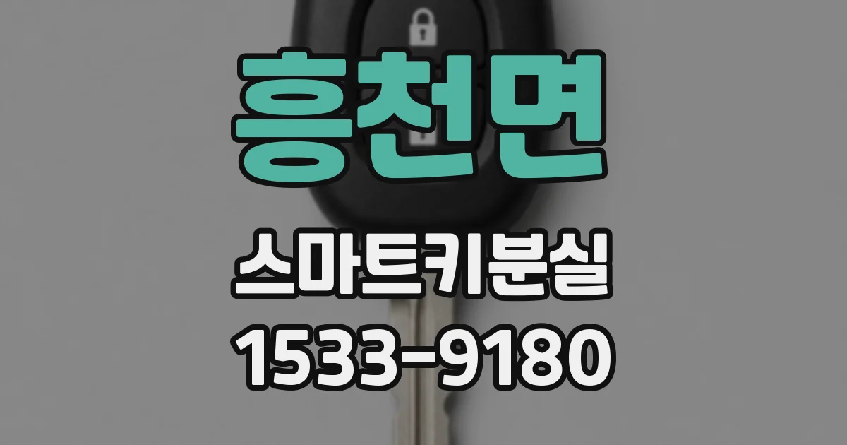 흥천면 스마트키분실
