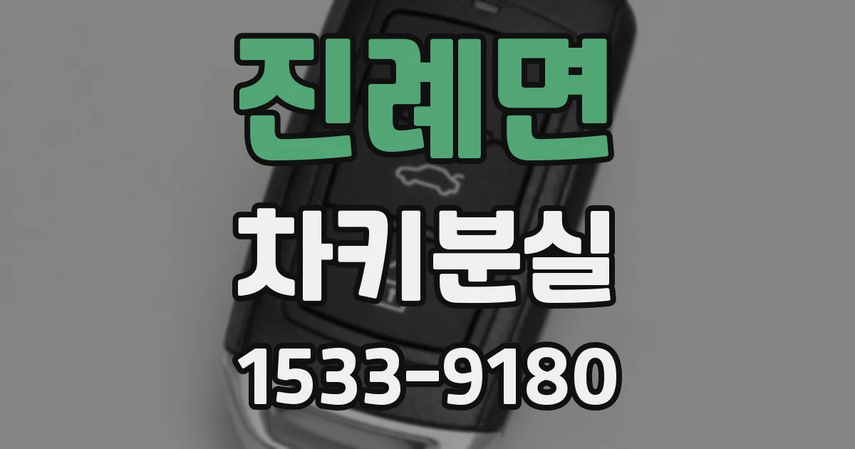 진례면 차키분실
