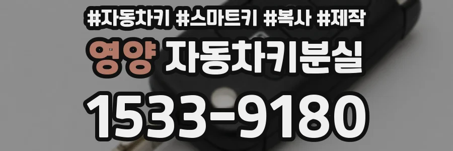 영양 자동차키분실