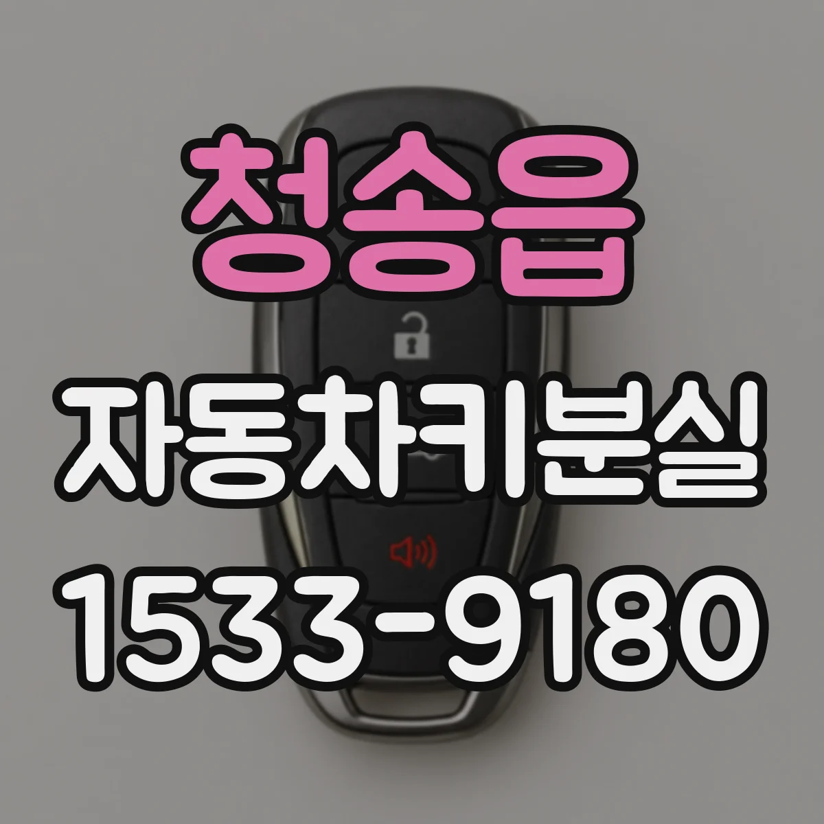 청송읍 자동차키분실