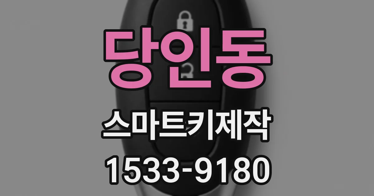 당인동 스마트키제작