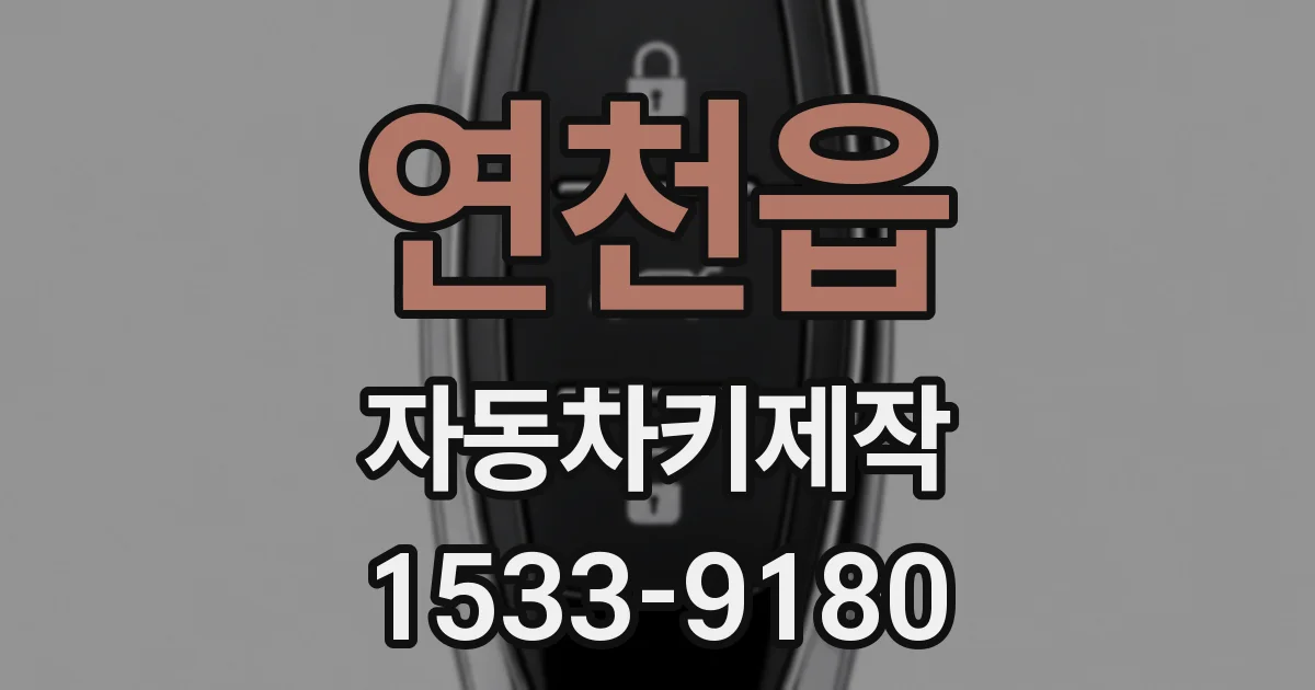 연천읍 자동차키제작