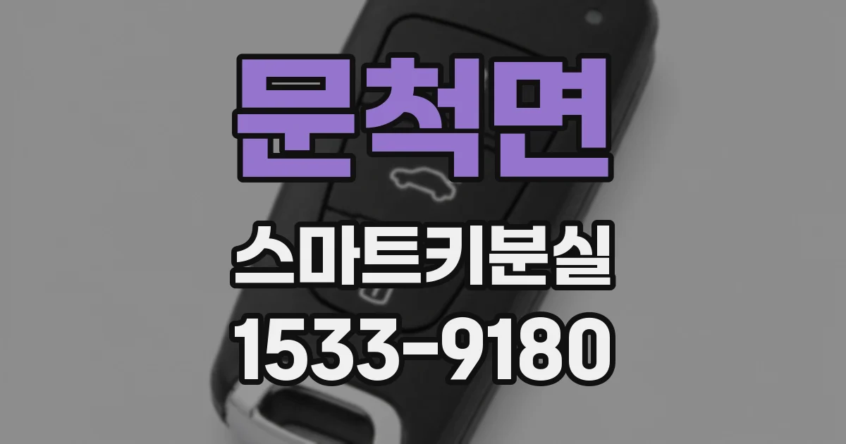 문척면 스마트키분실