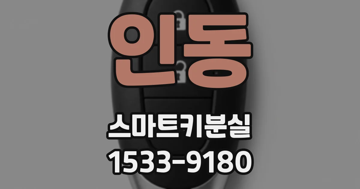 인동 스마트키분실
