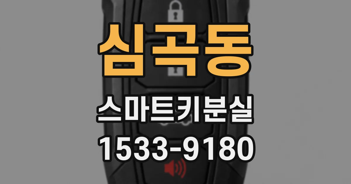 심곡동 스마트키분실