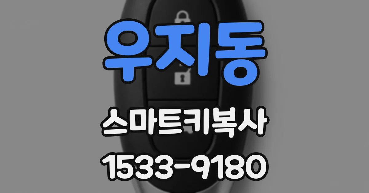 우지동 스마트키복사