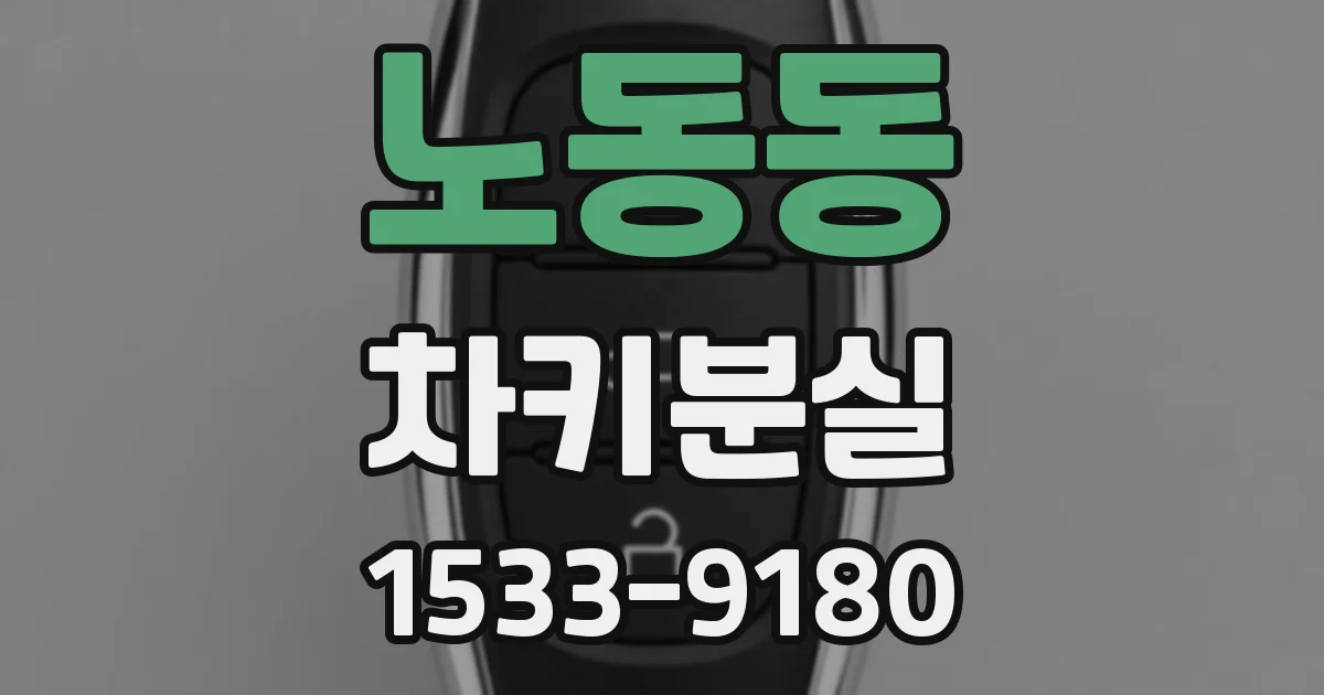 노동동 차키분실