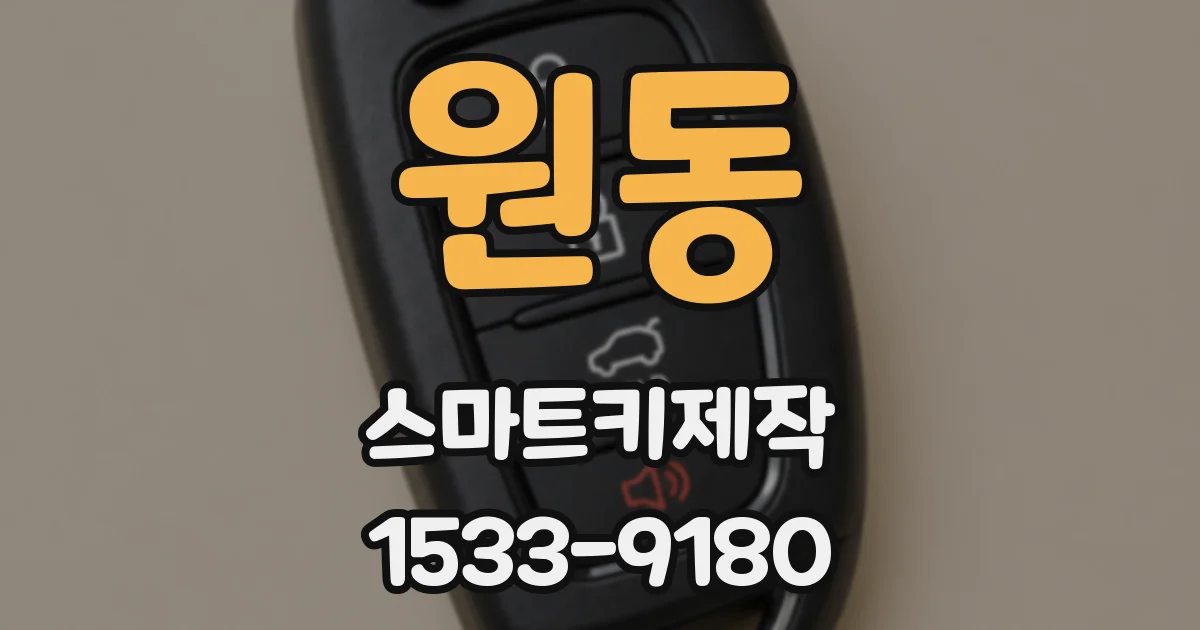 원동 스마트키제작