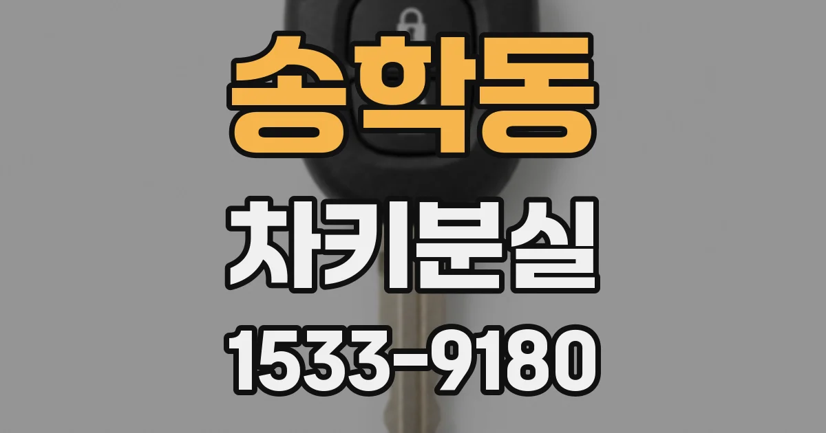 송학동 차키분실