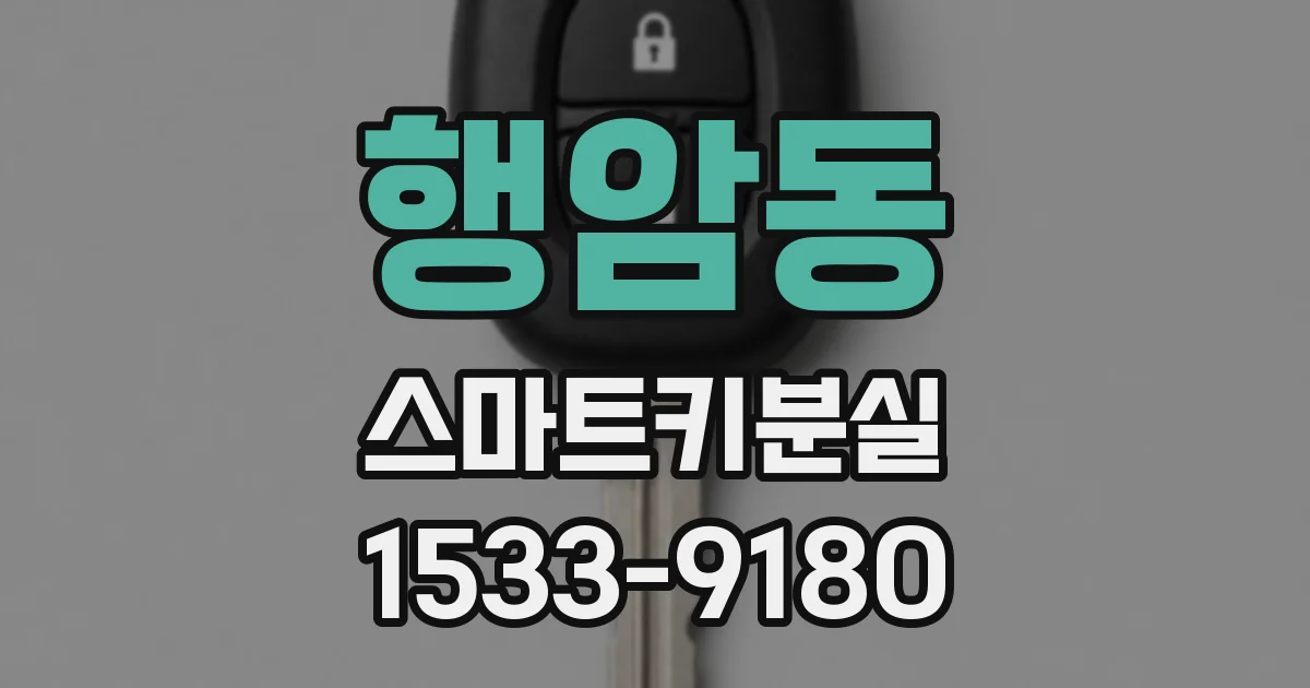 행암동 스마트키분실