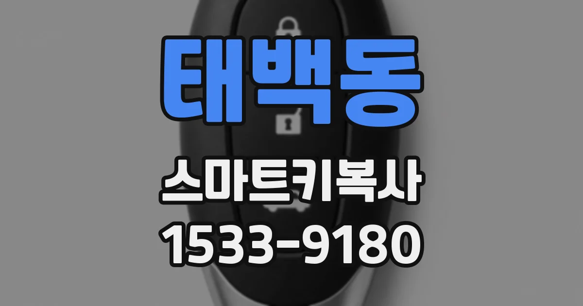 태백동 스마트키복사