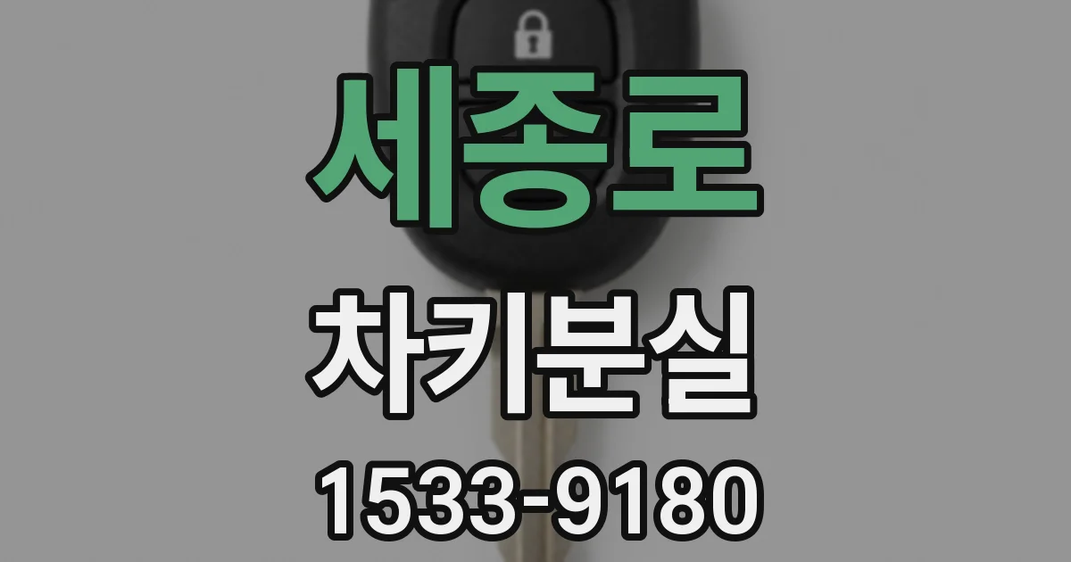 세종로 차키분실