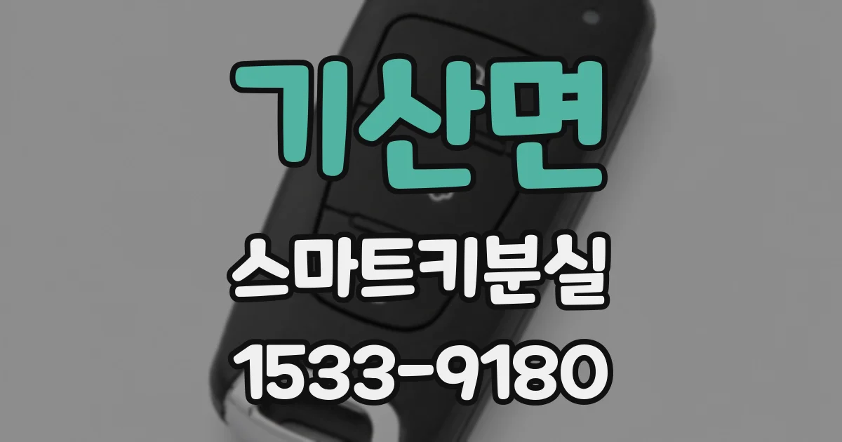 기산면 스마트키분실