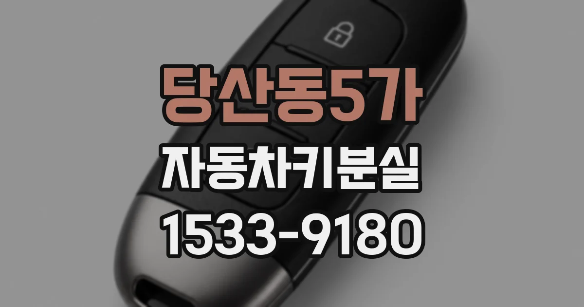 당산동5가 자동차키분실