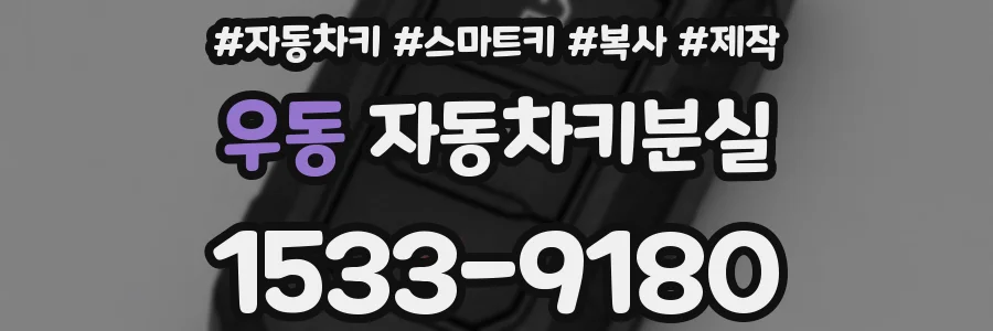 우동 자동차키분실