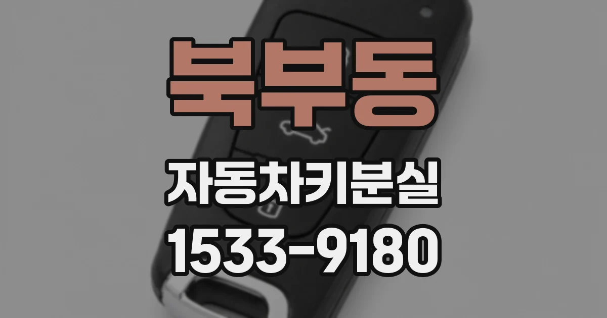 북부동 자동차키분실