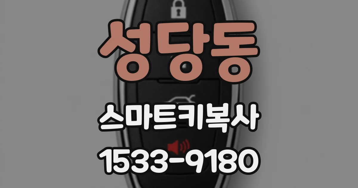 성당동 스마트키복사