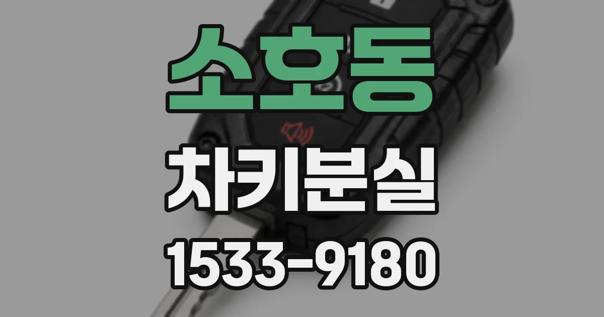 소호동 차키분실