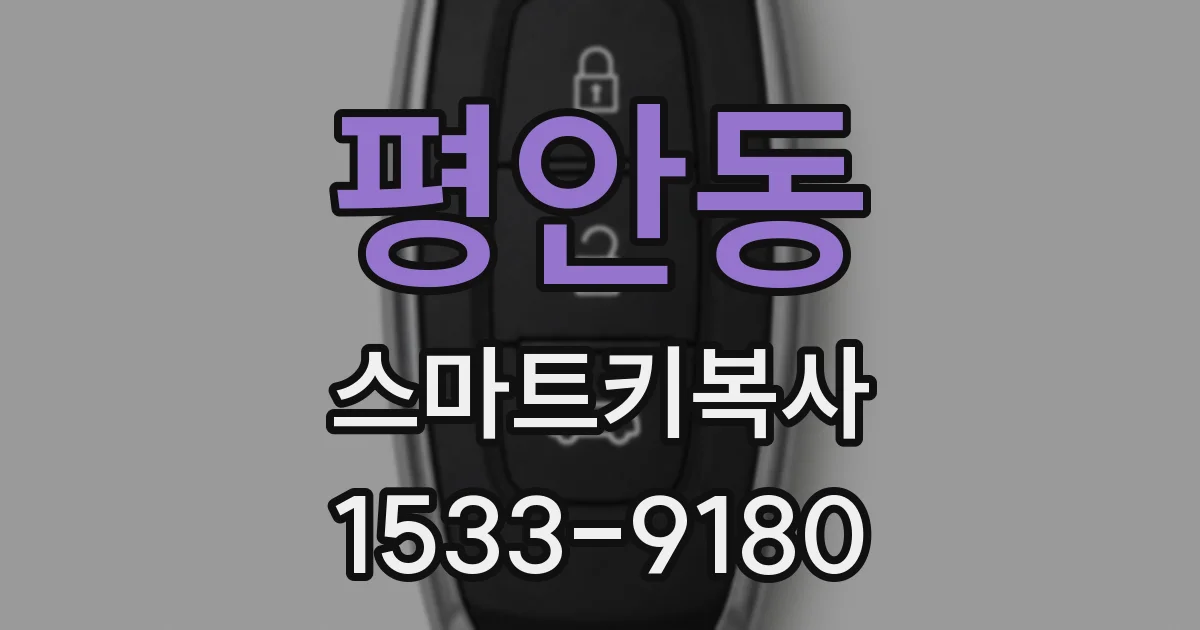 평안동 스마트키복사