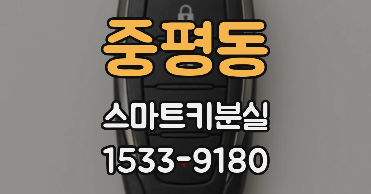 중평동 스마트키분실