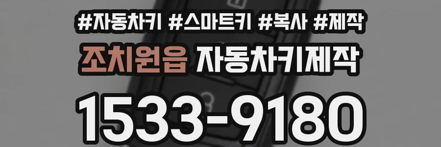 조치원읍 자동차키제작