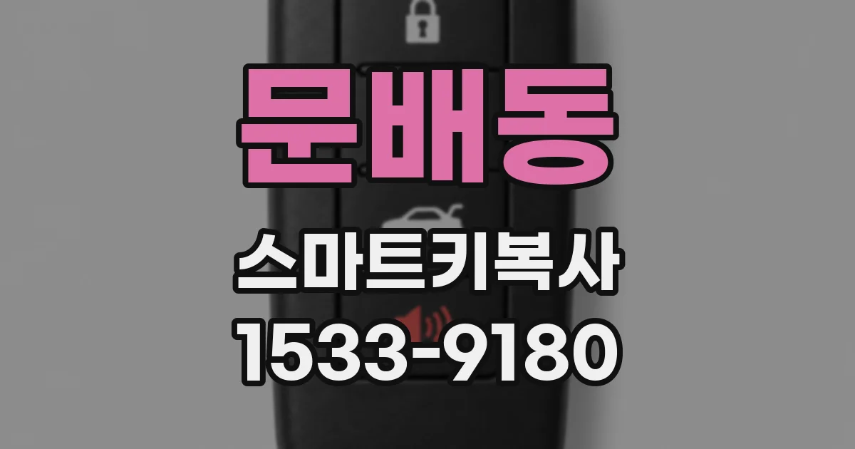 문배동 스마트키복사