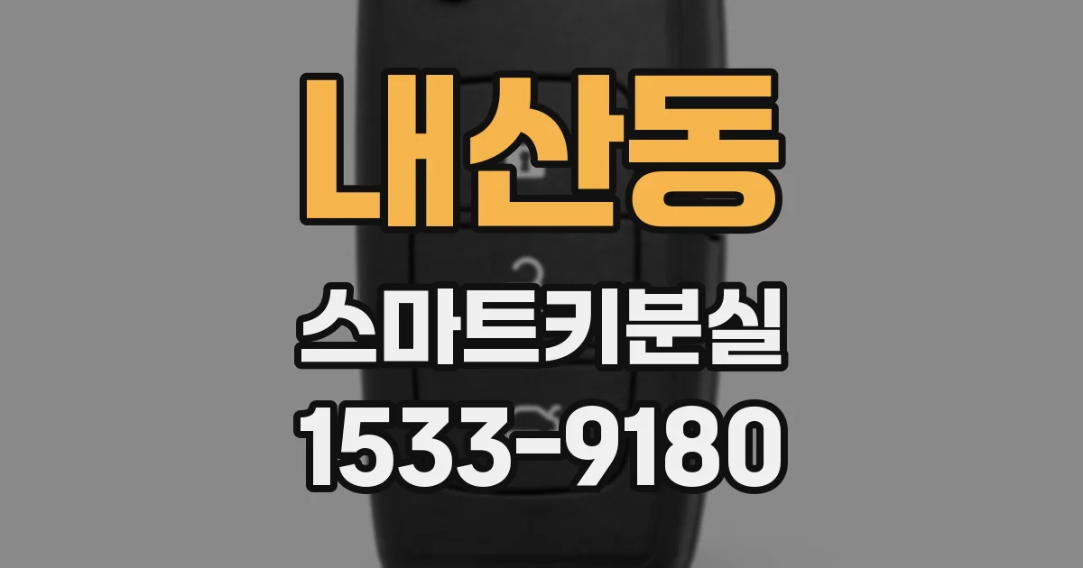내산동 스마트키분실