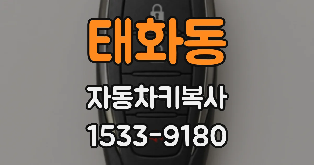 태화동 자동차키복사