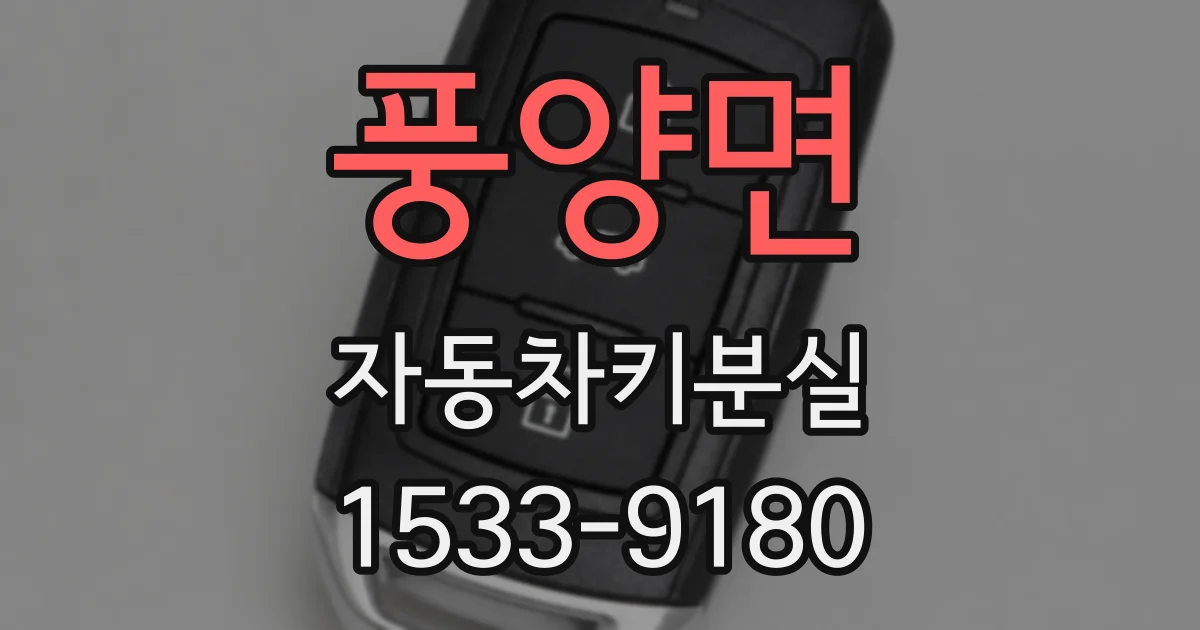 풍양면 자동차키분실